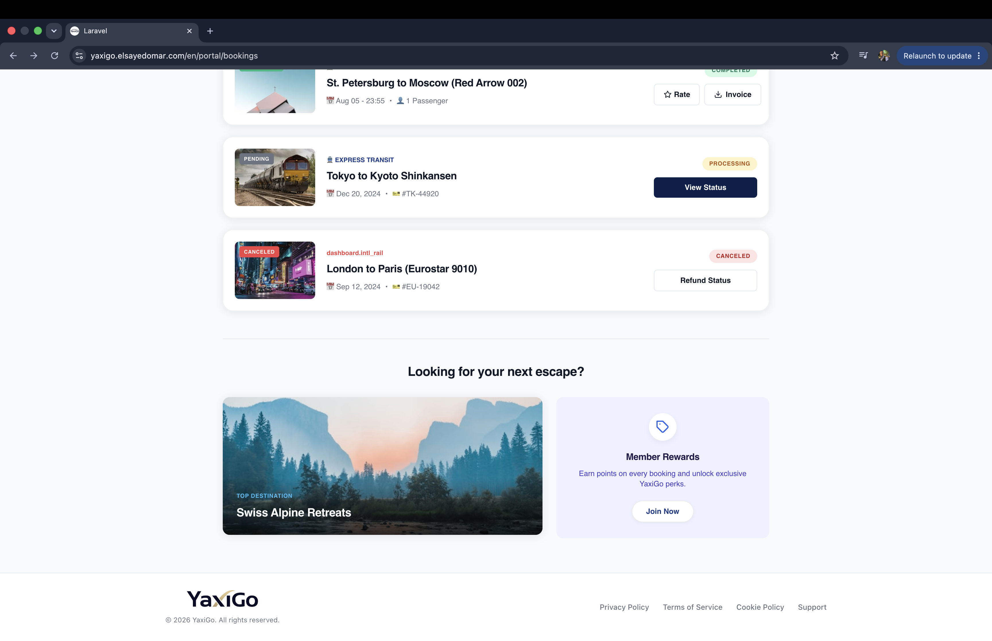 YaxiGo – International Travel Booking Platform